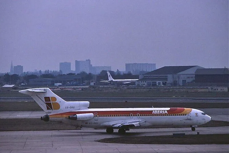 Boeing 727-200 de Iberia, “Alhambra de Granada”, involcrado en la tragedia del Monte Oiz, el peor accidente hasta la fecha de la compañía. / Vadeaviones